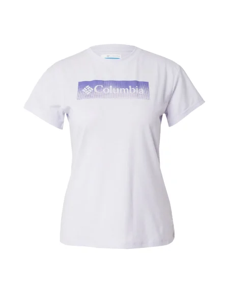 Dámske trekingové tričko Columbia Sun Trek Graphic purple fialová