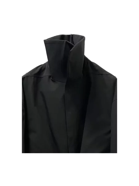 Lniana kurtka Rick Owens czarna