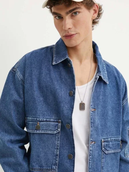 Джинсова куртка Desigual INDIANA перехідна oversize