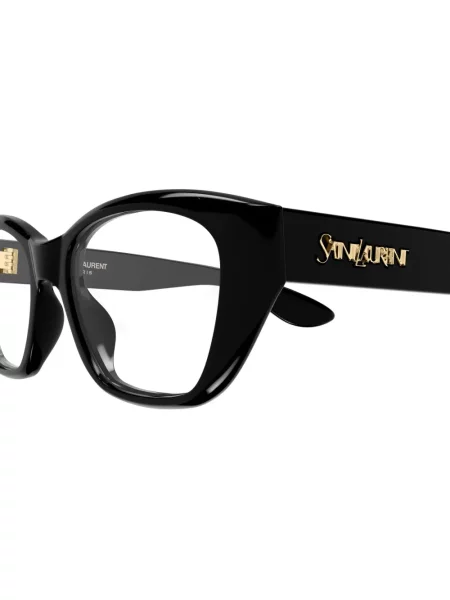 Sunčane naočale Saint Laurent Eyewear s autogramom crna