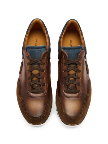 Sneakerși Magnanni din piele maro