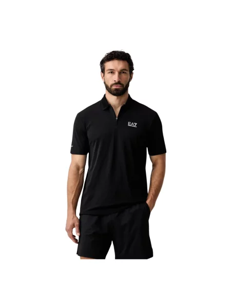 Koszula Emporio Armani Ea7 z logo czarna