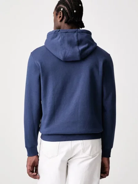 Tommy Jeans bluza z kapturem z bawełną granatowa