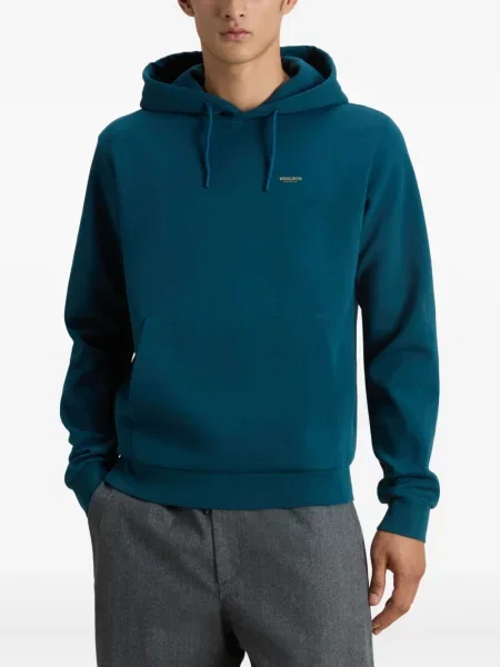 Hanorac cu glugă Woolrich albastru