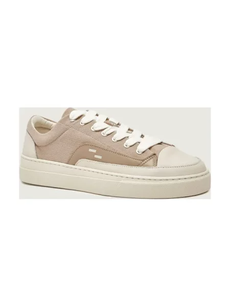 Filling Pieces Teniși Riviera Low cu adaos de piele bej