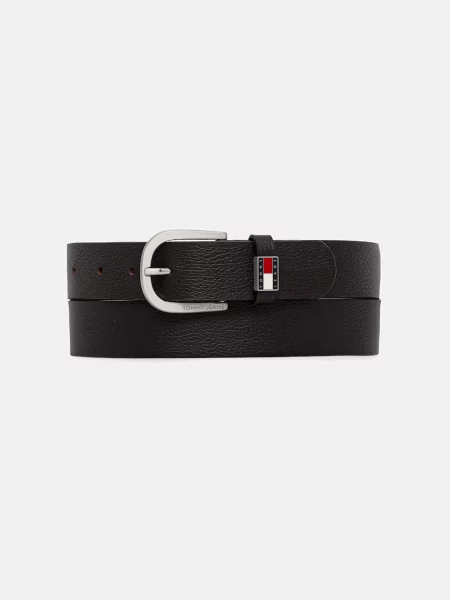 Tommy Jeans pásek pánský kožený hnědý