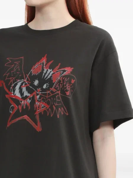 Tricou We11done scurt negru