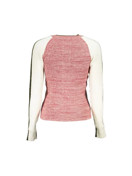 Dzianinowy sweter Desigual elegancki biały