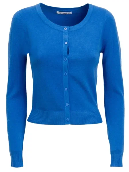 Influencer Kardiganas mėlyna