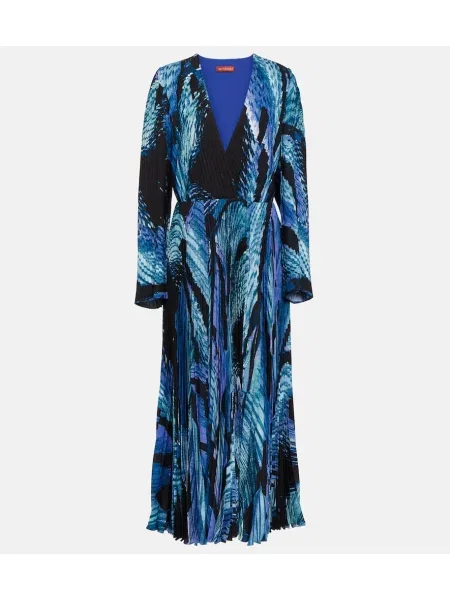 Maksi sukienka maxi Altuzarra plisowana garniturowa