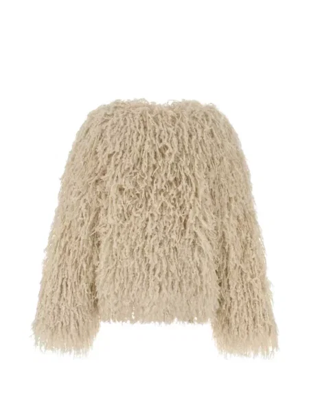 Lung geacă Fendi tricotate