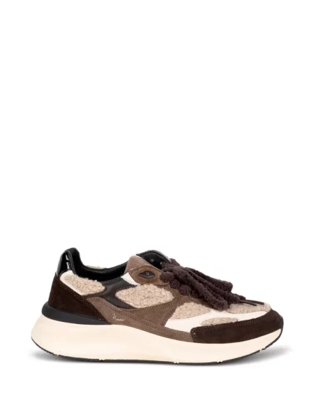 Ursuleț de pluș sneakerși D.a.t.e. din piele de oaie maro