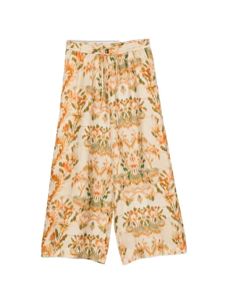 Pantaloni palazzo Pierre-louis Mascia cu imagine cu cordon