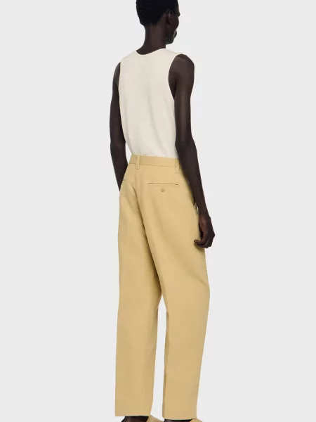 Брюки Sandro бежевые