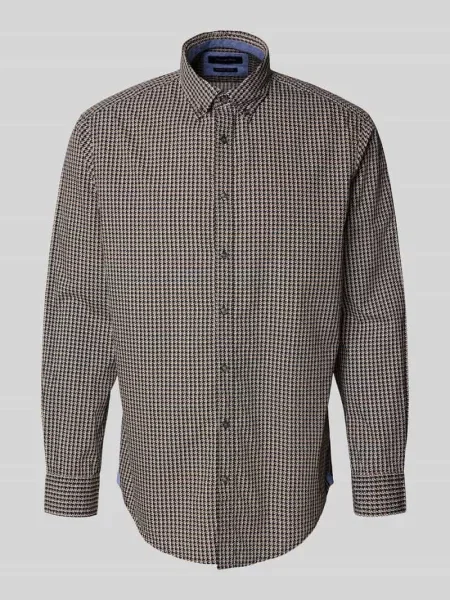 Koszula casualowa o kroju regular fit z kołnierzykiem typu button down Christian Berg Men