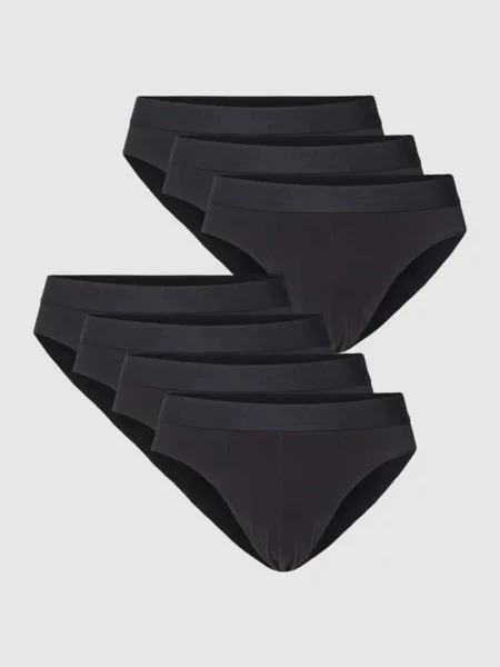 Slipy z paskiem z logo w zestawie 7 szt. Mcneal czarne