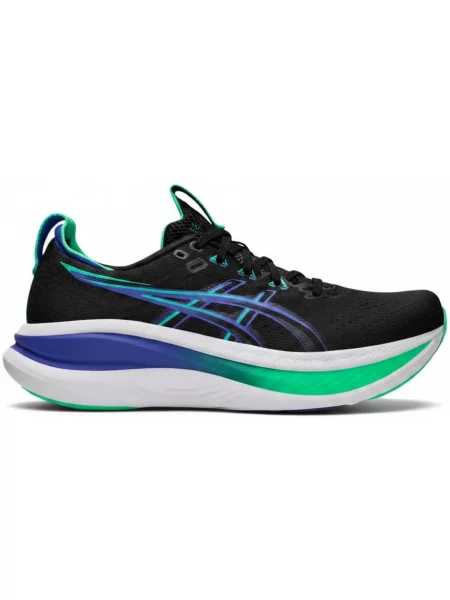 Pánske bežecké topánky ASICS Gel-Nimbus 28 black/cobalt burst čierna