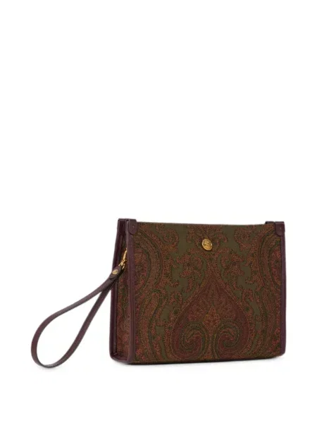 Paisley mintás jacquard kézitáska Etro zöld