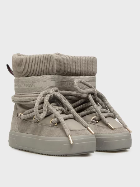 Дутики Tommy Hilfiger серые