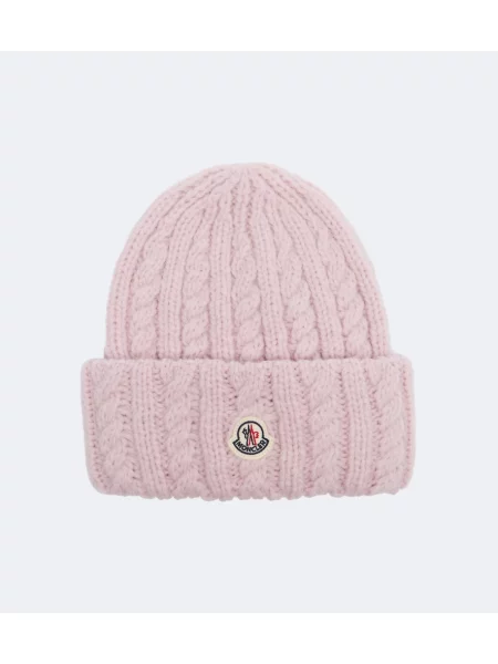 Căciulă Moncler de lână roz