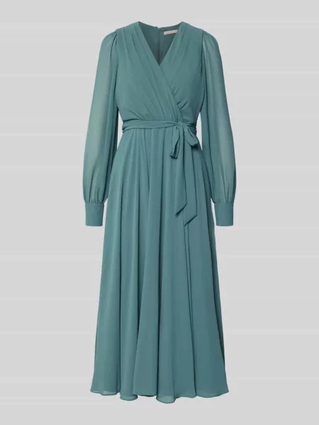 Sukienka midi z tasiemką w talii Christian Berg Cocktail