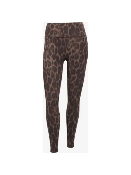Legginsy długie adidas Optime Power Leopard XL czarne