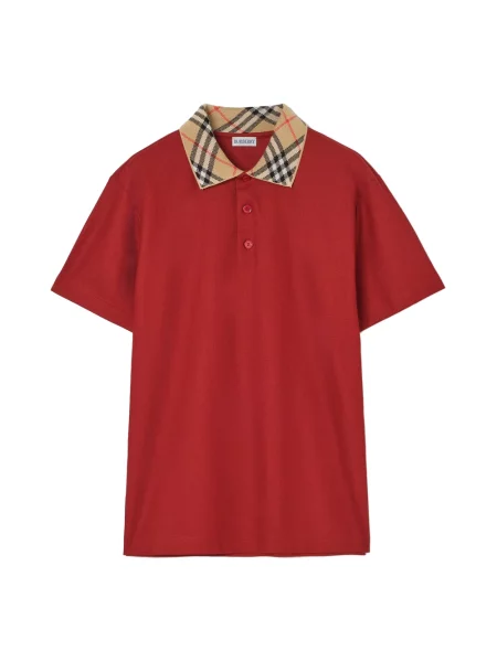 Koszulka polo Burberry czerwona