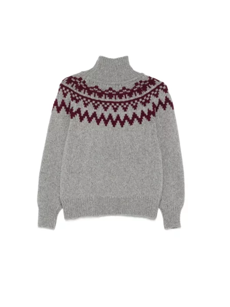 Sweter z golfem Windsor szary