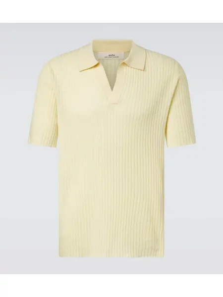 Polo Arch4 din cașmir galben