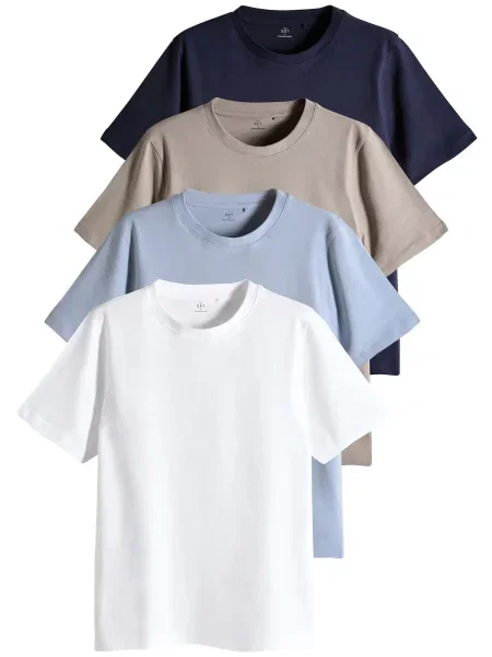 The Set Majica mornarsko plava / svijetloplava / čokolada bijela