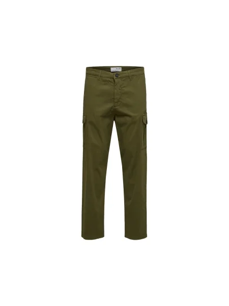 Tapered cargo nadrág Selected zöld