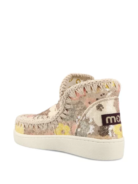 Botine Mou cu paiete cu model floral