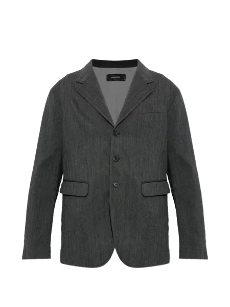 Sacou Dsquared2 cu model herringbone gri