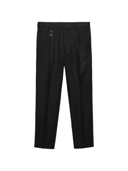 Pantaloni Prada de lână gri