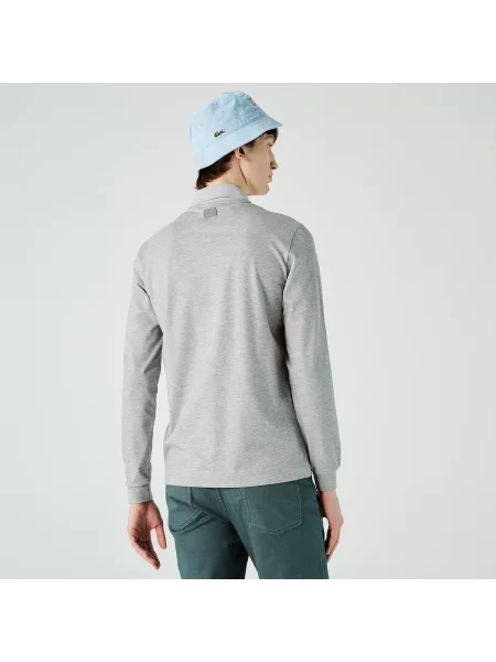 Поло Lacoste серое