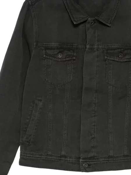 Geacă James Perse din țesătură twill negru