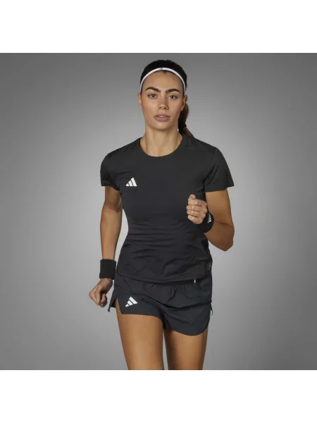 Adidas Performance futós póló Adizero fekete