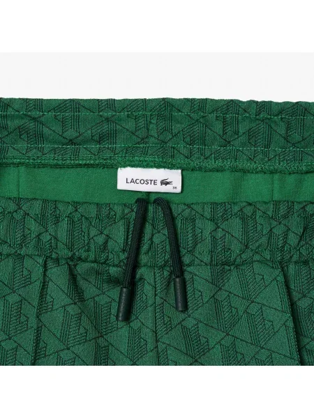 Lacoste Spodnie Dresowe Monogram zielone