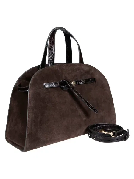 Torebka Tory Burch zamszowa brązowa