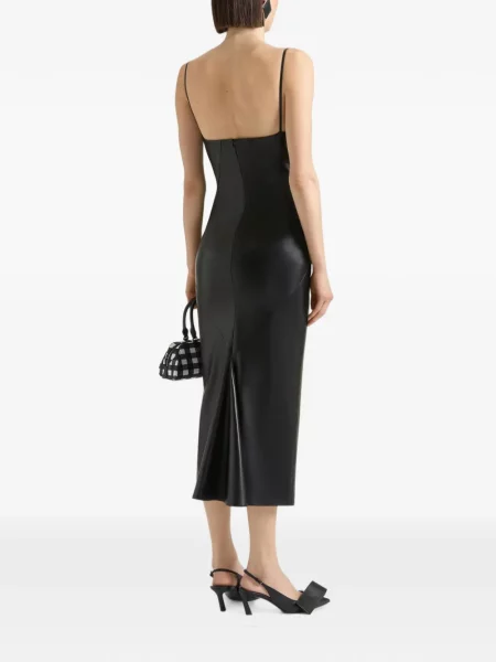 Rochie midi Givenchy din piele negru
