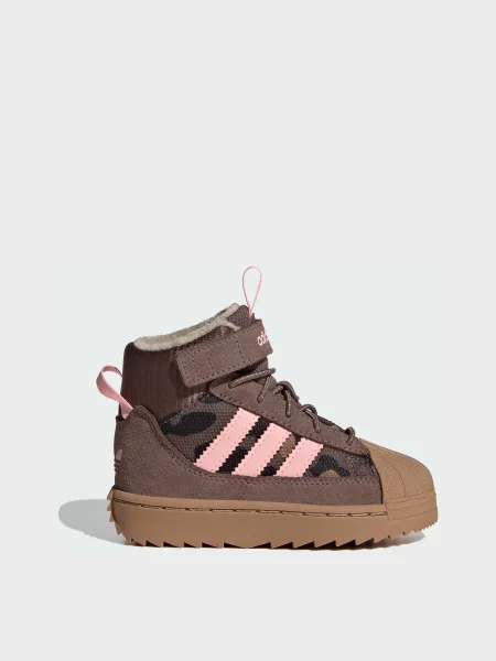 Детские ботинки Adidas коричневые