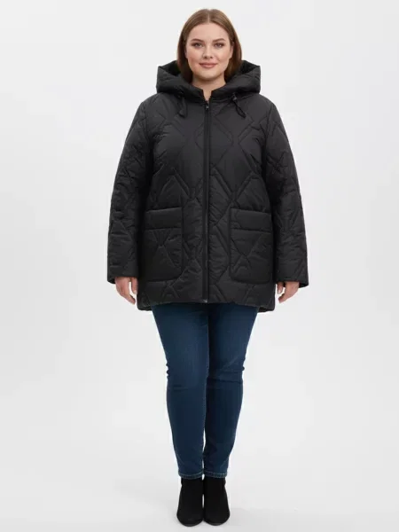 Демісезонна куртка STREAM текстиль/поліестер чорний