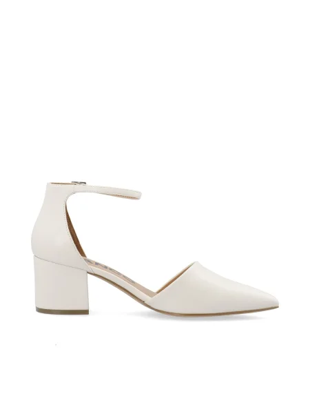 Bianco Pumps Devived murdar alb