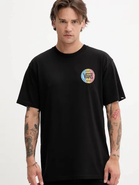 Тениска Vans с принт черно