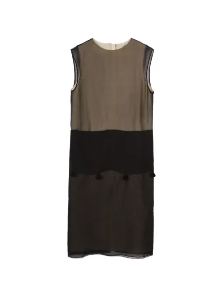 Rochie midi Less de mătase negru