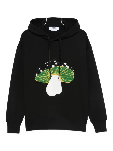 Mikina s kapucí Msgm černá