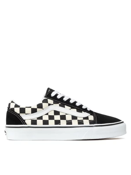 Πάνινα παπούτσια Vans Old Skool Primary Check Blk/White μαύρο