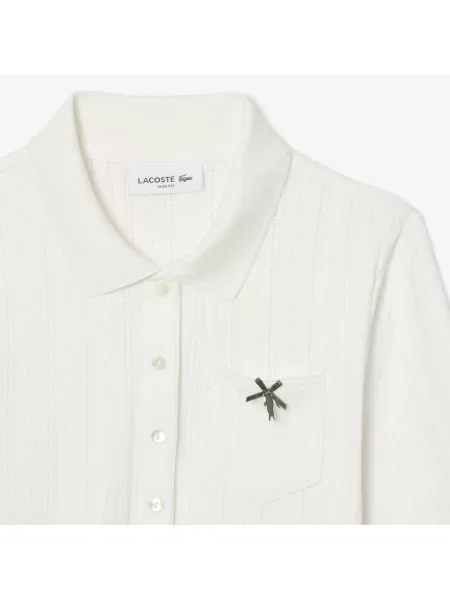 Lacoste Organiczna Koszulka Polo Slim Fit biała