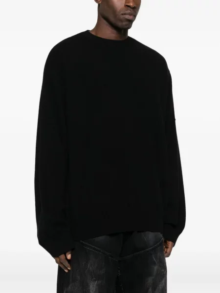 Pulover Balenciaga cu autograf negru