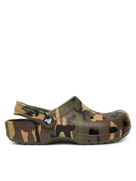 Šľapky Crocs Classic Camouflage Clog zelená